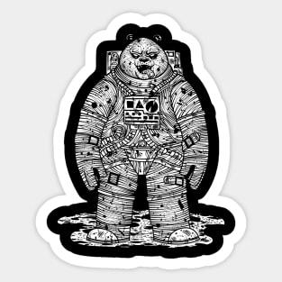 Zombie Panda In Space Sticker